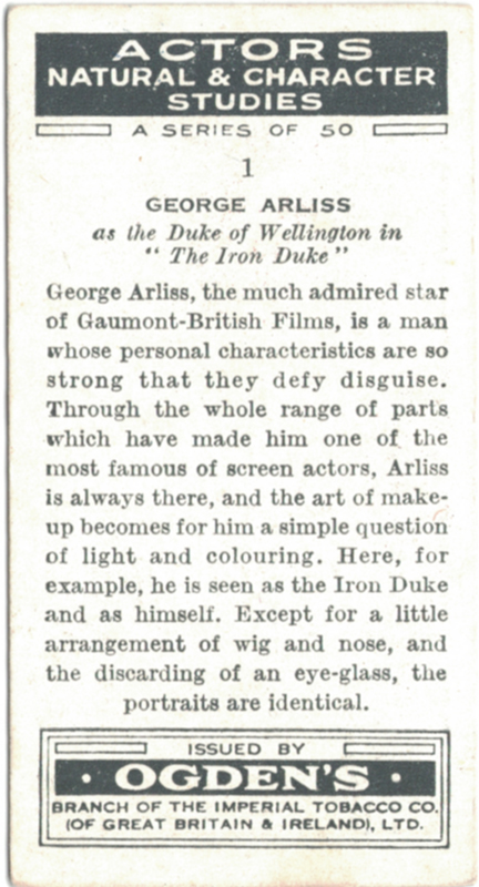 George Arliss as the Iron Duke